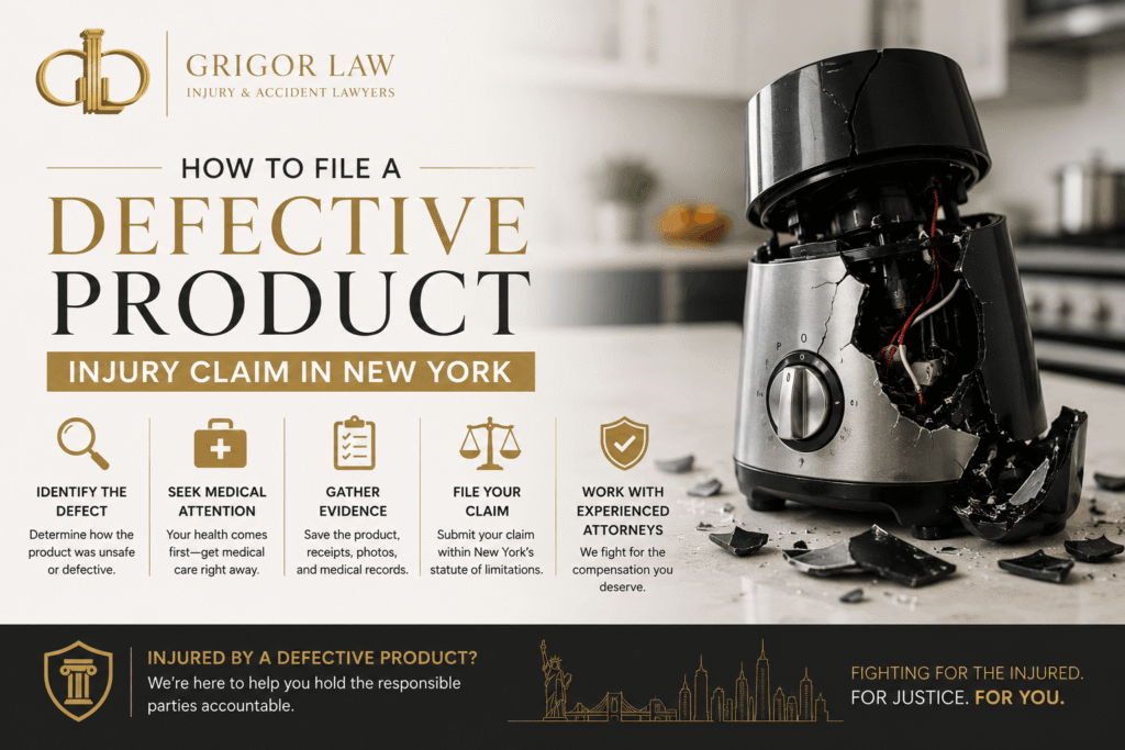 How to File a Defective Product Injury Claim in New York
