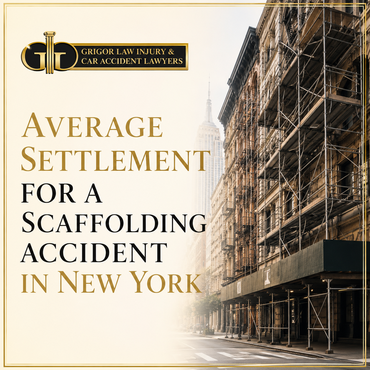 Average Settlement For a Scaffolding Accident in New York
