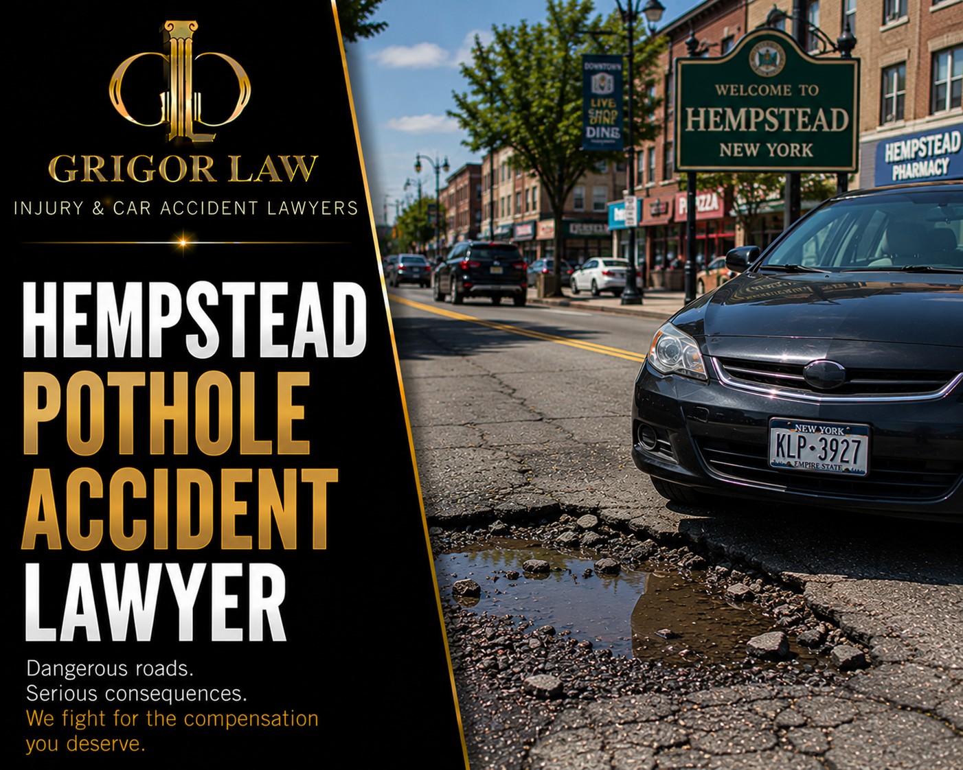 Hempstead Pothole Accident Lawyer