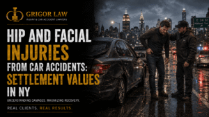 Hip and Facial Injuries from Car Accidents: Settlement Values in NY