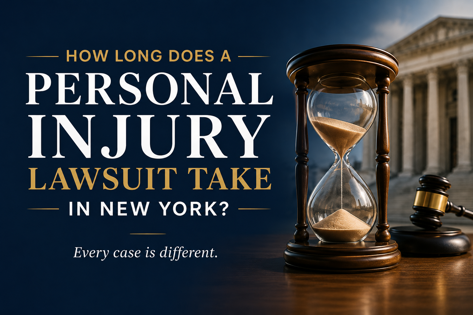 How Long Does a Personal Injury Lawsuit Take in New York How Long Does a Personal Injury Lawsuit Take in New York