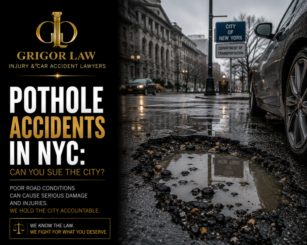 Pothole Accidents in New York City Can You Sue The City