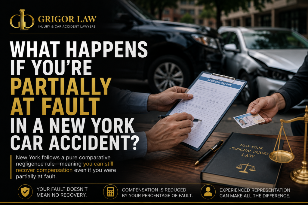 What Happens If You're Partially at Fault in a New York Car Accident