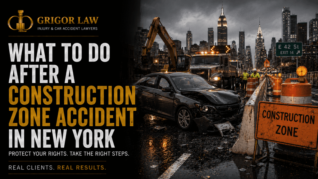 what to do after a construction zone accident