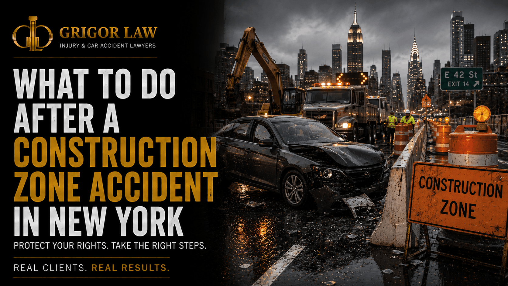 what to do after a construction zone accident