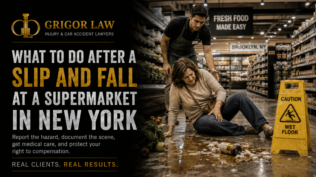 What to Do After a Slip and Fall at a Supermarket in New York