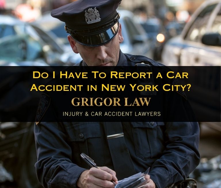 do i have to report a car accident to the police in new york