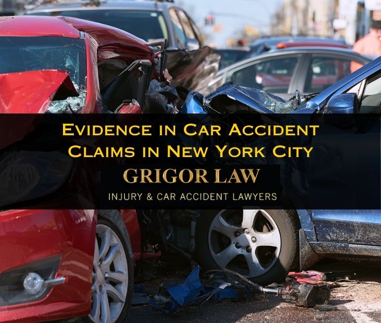 evidence in car accident claims in new york city