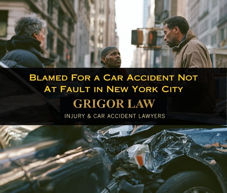 I'm being blamed for a car accident that wasn't my fault in New York City
