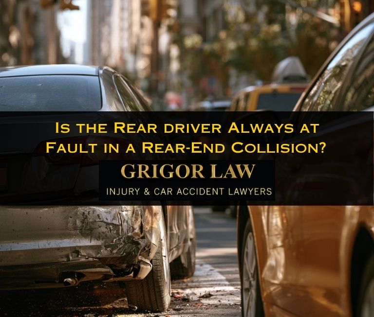 is the rear driver always at fault in a rear end collision in new york city