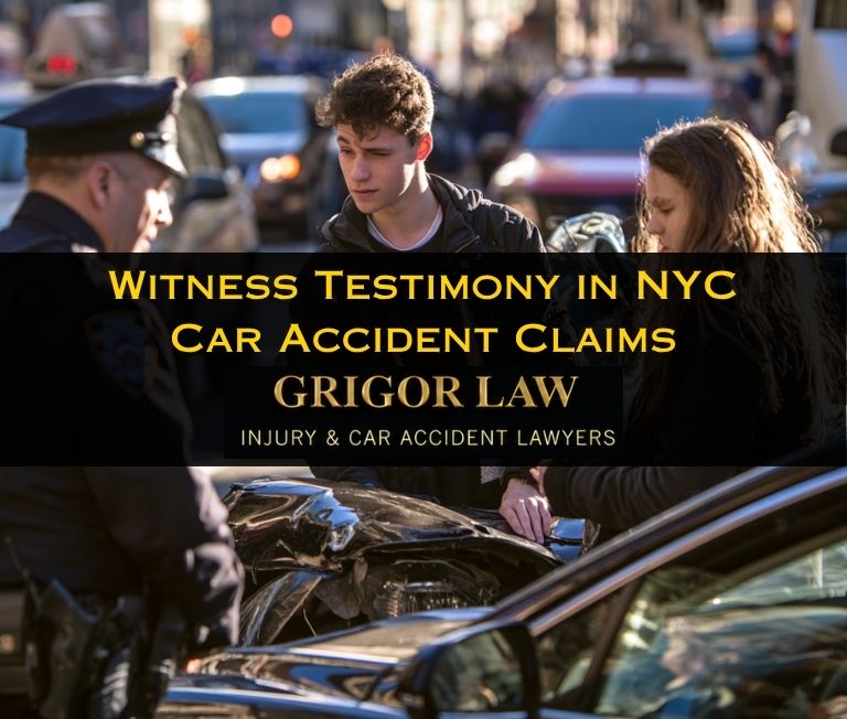 witness testimony in new york city car accident claims